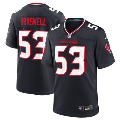 Houston Texans Chris Braswell Nike Navy Team Game Jersey