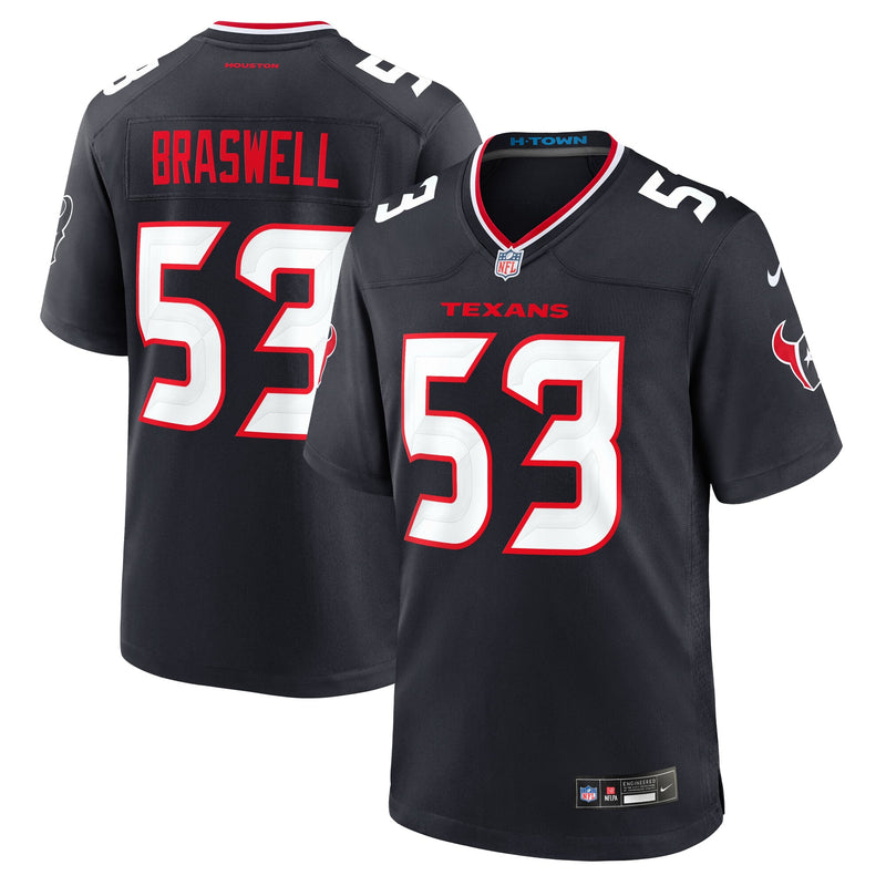 Houston Texans Chris Braswell Navy jersey – view 1