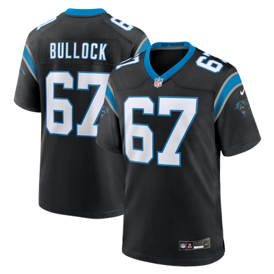 Carolina Panthers Corey Bullock Nike Black Team Game Jersey