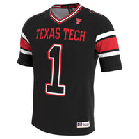 Texas Tech Red Raiders GameDay Greats Lightweight Collegiate Football Blackout Fashion Jersey - Black