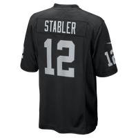 Las Vegas Raiders Ken Stabler Nike Black Game Retired Player Jersey