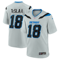 Detroit Lions Isaac TeSlaa Nike Silver 2026 Rivalries Collection Game Jersey