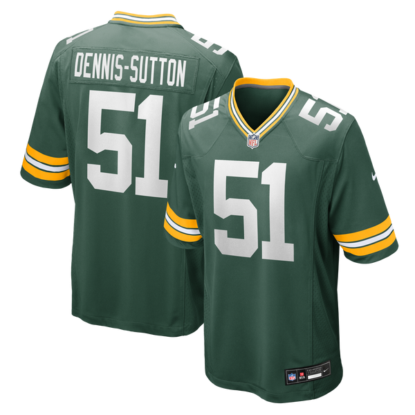 Green Bay Packers Dani Dennis-Sutton Nike Green Team Game Jersey