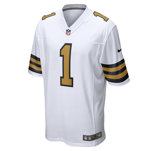 New Orleans Saints Ga’Quincy McKinstry Nike White White Game Jersey