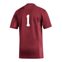 #1 Troy University Trojans adidas Replica Football Jersey - Cardinal
