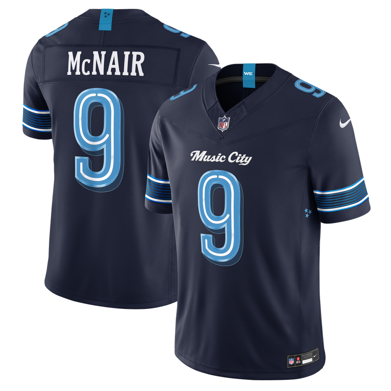 Tennessee Titans Steve McNair Nike Navy 2026 Rivalries Collection Printed Limited Jersey