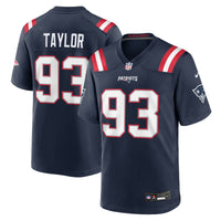 New England Patriots Leonard Taylor Nike Navy Team Game Jersey