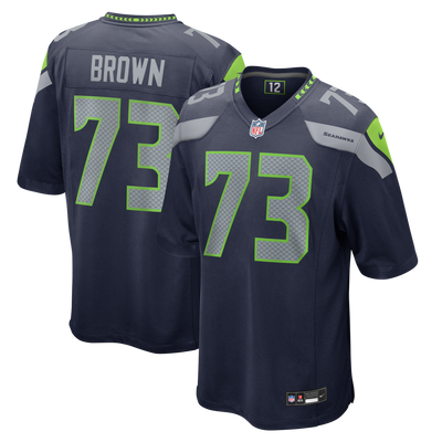 Seattle Seahawks Logan Brown Nike College Navy Team Game Jersey