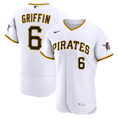 Pittsburgh Pirates Konnor Griffin Nike White Home Authentic Jersey