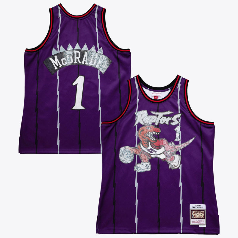 Toronto Raptors Mitchell & Ness Tracy McGrady 1998 75th Anniversary Swingman Jersey - Purple