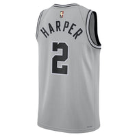 San Antonio Spurs Dylan Harper - Silver jersey – view 4