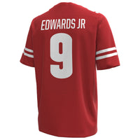 Billy Edwards Jr Wisconsin Badgers Under Armour Home NIL Football Replica Jersey - Red
