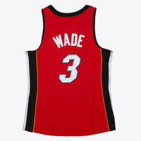 Dwyane Wade Miami Heat 2005 Mitchell & Ness Red Swingman Jersey