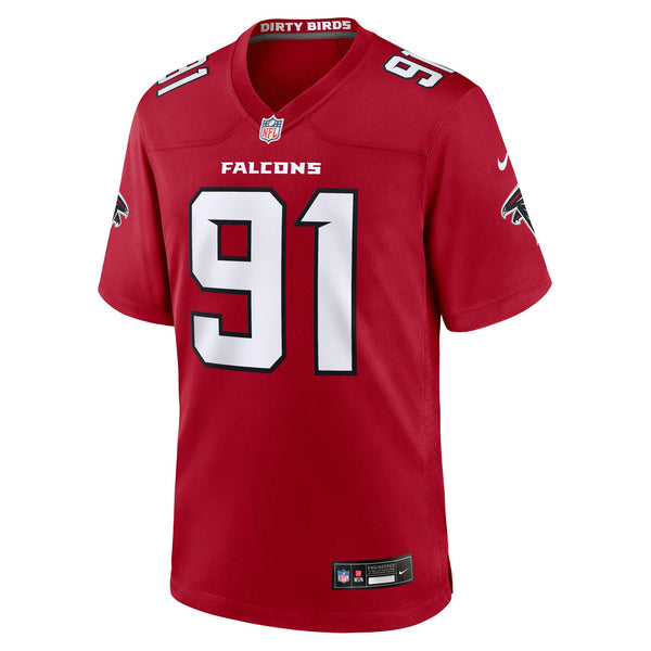 Atlanta Falcons Drake Jackson Nike Red Team Game Jersey