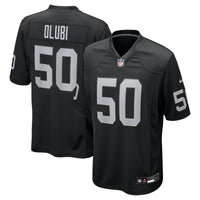 Las Vegas Raiders Segun Olubi Nike Black Team Game Jersey