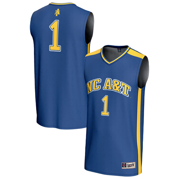 #1 North Carolina A&T Aggies GameDay Greats Lightweight Basketball Fashion Jersey - Navy