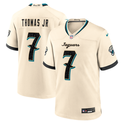 Jacksonville Jaguars Brian Thomas Jr. Nike Natural 2026 Rivalries Collection Game Jersey