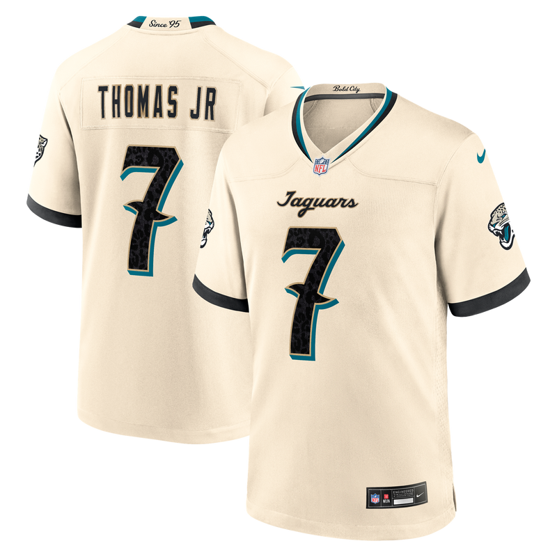 Jacksonville Jaguars Brian Thomas Jr. Nike Natural 2026 Rivalries Collection Game Jersey