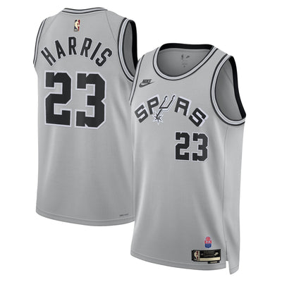 San Antonio Spurs Nike Classic Edition Jersey - Silver - Tobias Harris -