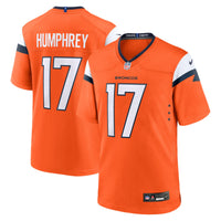 Denver Broncos Lil'Jordan Humphrey Nike Orange Team Game Jersey