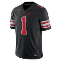 #1 Ohio State Buckeyes Nike Alternate Game Football Jersey - Black