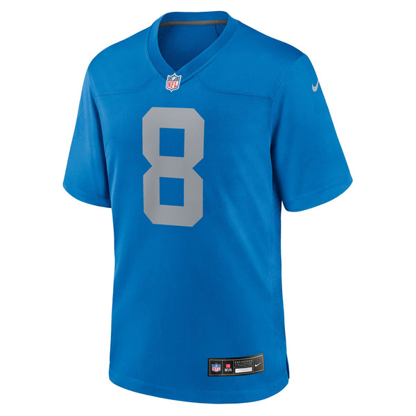 Detroit Lions Derrick Moore Nike Blue Alternate Game Jersey