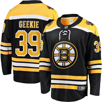 Boston Bruins Morgan Geekie Fanatics Black Home Breakaway Jersey