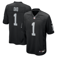 Las Vegas Raiders Number 1 Dad Nike Black Game Jersey