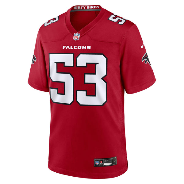 Atlanta Falcons Kendal Daniels Nike Red Team Game Jersey