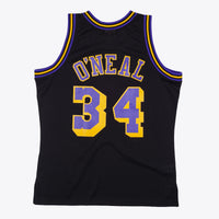 Los Angeles Lakers Mitchell & Ness Shaquille O'Neal 1996 Reload Swingman Authentic Jersey - Black