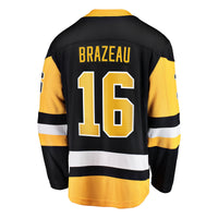 Pittsburgh Penguins Justin Brazeau Fanatics Black Home Breakaway Jersey