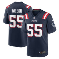 New England Patriots Jared Wilson Nike Navy Team Game Jersey