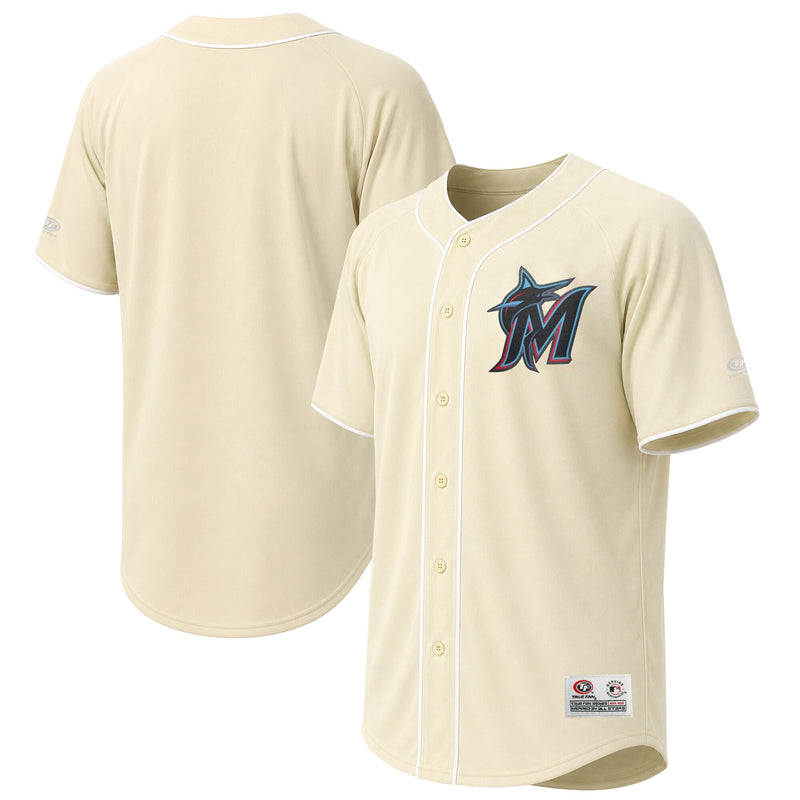 Miami Marlins Stitches Cream jersey – view 1