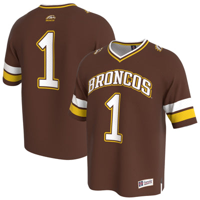 Western Michigan Broncos GameDay Greats Lightweight Collegiate Football Fashion Jersey - Brown