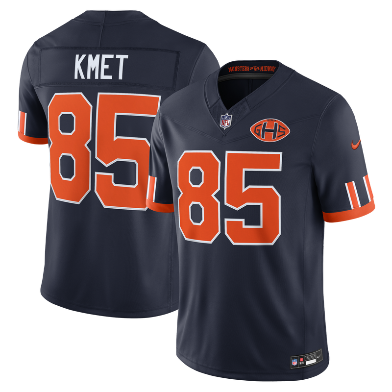 Chicago Bears Cole Kmet Nike Navy 2026 Rivalries Collection Printed Limited Jersey