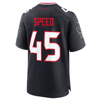 Houston Texans E.J. Speed Nike Navy Team Game Jersey