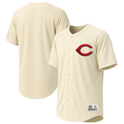 Cincinnati Reds Stitches Cream Fashion Jersey
