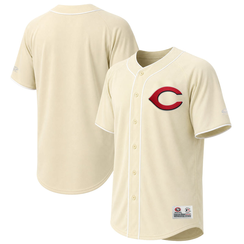 Cincinnati Reds Stitches Cream Fashion Jersey