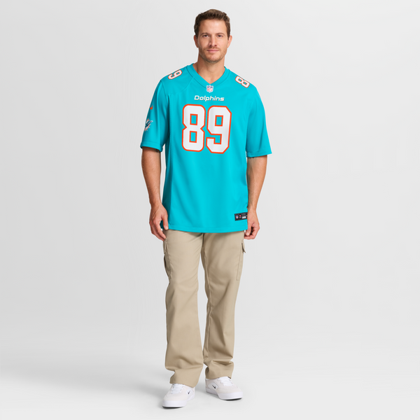 Miami Dolphins Will Kacmarek Nike Aqua Team Game Jersey