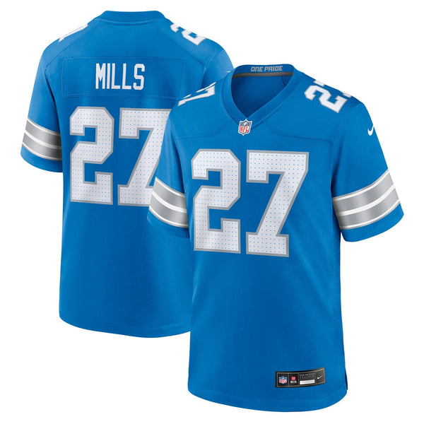 Detroit Lions Jalen Mills Nike Blue Team Game Jersey