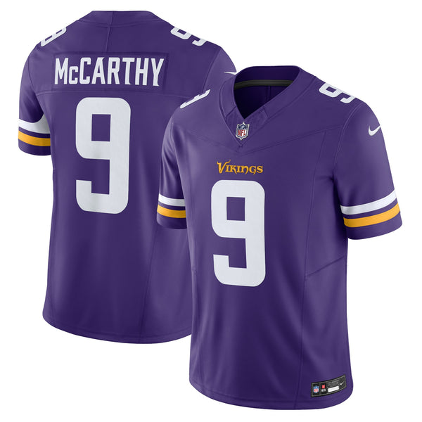 Minnesota Vikings J.J. McCarthy Nike Purple Vapor F.U.S.E. Limited Jersey
