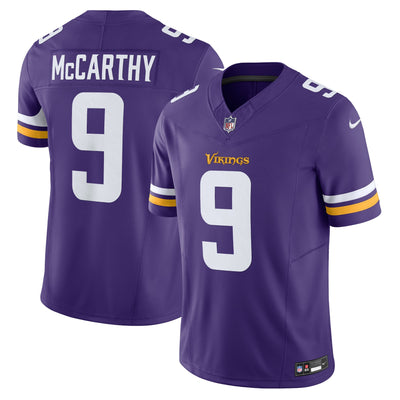 Minnesota Vikings J.J. McCarthy Nike Purple Vapor F.U.S.E. Limited Jersey