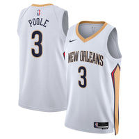 New Orleans Pelicans Nike Association Edition Swingman Jersey - White - Jordan Poole -