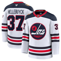 Winnipeg Jets Connor Hellebuyck White jersey – view 1