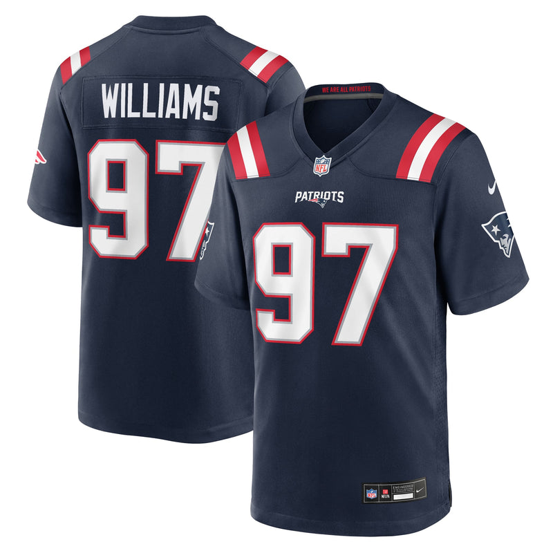 New England Patriots Milton Williams Nike Navy Team Game Jersey