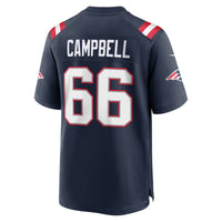 New England Patriots Will Campbell Nike Navy Team Game Jersey