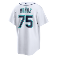 Seattle Mariners Andrés Muñoz Nike White Home Replica Jersey