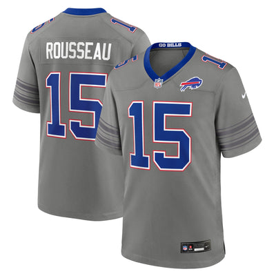 Buffalo Bills Gregory Rousseau Nike Gray Game Jersey