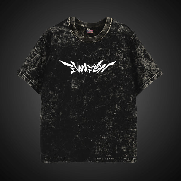 Asuka Seen This Angel Acid Wash - Evangelion Oversized Tee