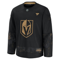 Vegas Golden Knights Fanatics Black 2024 Military Appreciation Practice Jersey